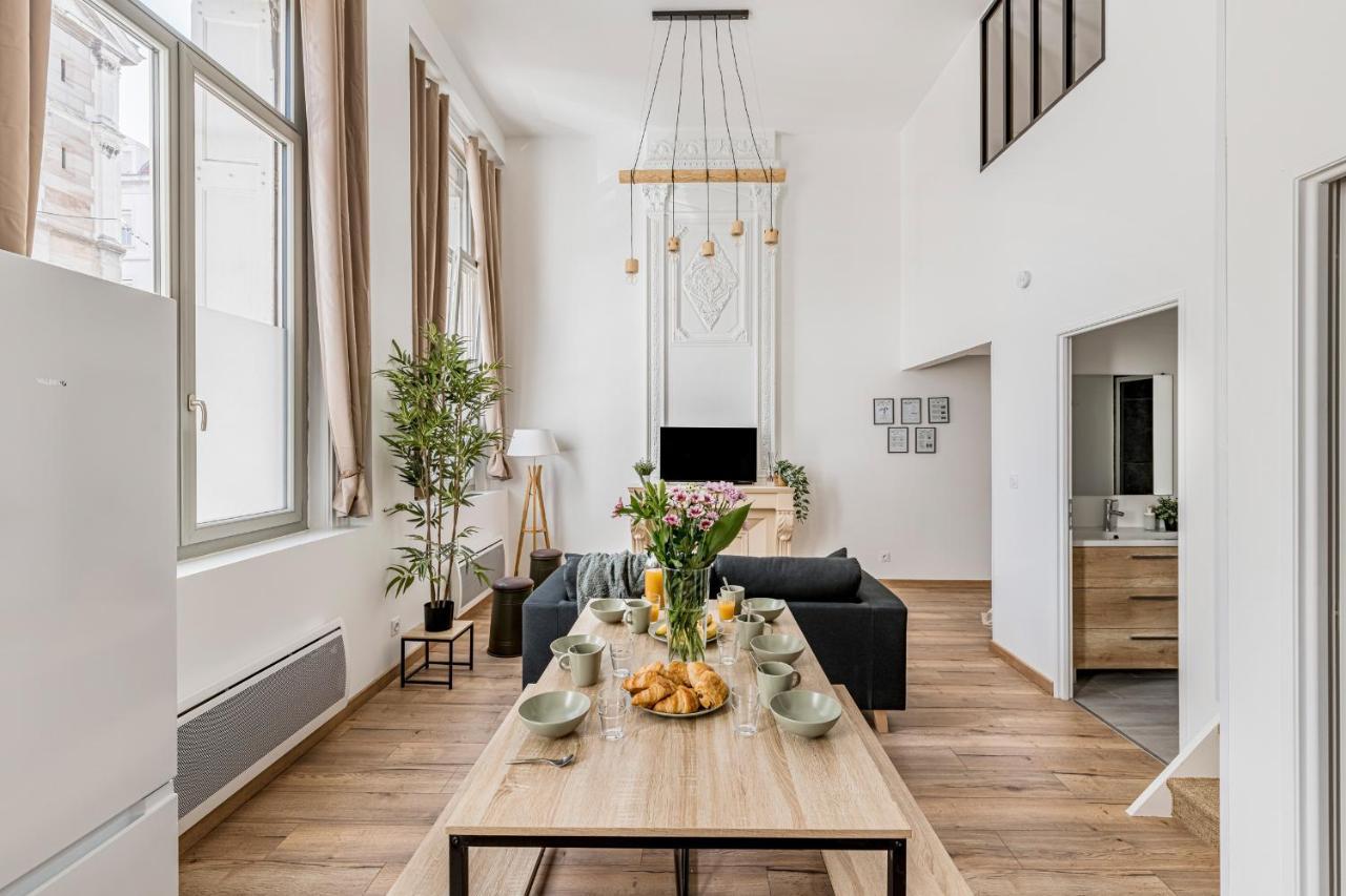 Charmant & Spacieux Appartement En Coeur De Ville Saint-Etienne  Dış mekan fotoğraf
